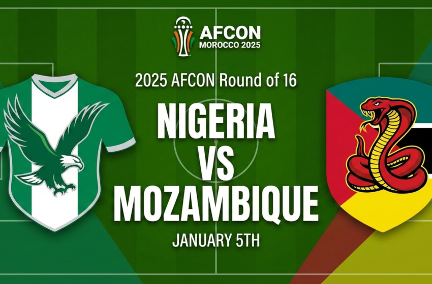  AFCON Round of the 16: Nigeria Vs Mozambique
