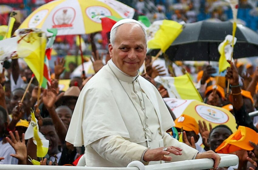  Pope Leo wraps up his eventful tour of Africa with a visit to a prison.