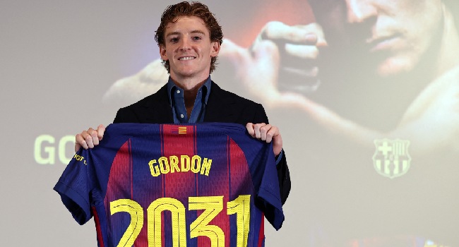  Barcelona Sign Gordon For €80m From Newcastle