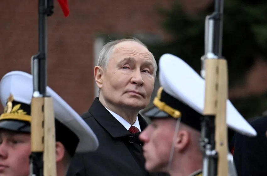  Putin criticizes NATO during a scaled-down Victory Day parade.