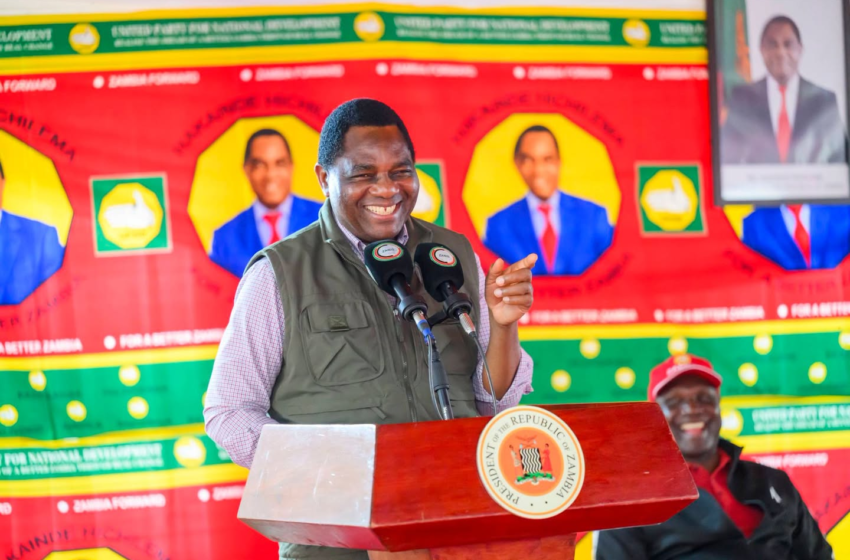  Hichilema urges peace as Zambia election campaigns begin